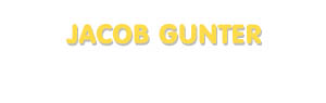Der Vorname Jacob Gunter